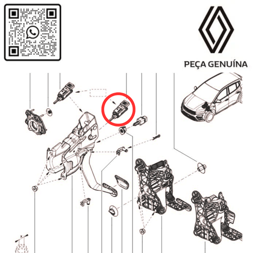 253206454R INTERRUPTOR PEDAL DE FREIO KARDIAN  RN 06454R -5-